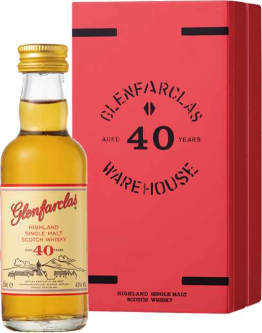 グレンファークラス 40年　50ml　レッドドア
